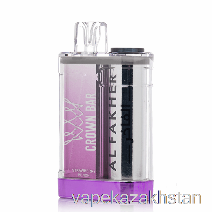 Vape Smoke Al Fakher Crown Bar Crystal 9000 Disposable Strawberry Punch